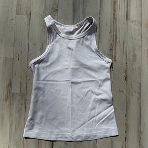 Lululemon White Racerback Athletic Tank Top Womens Small